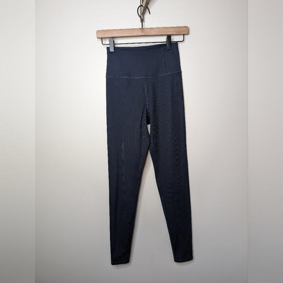 Girlfriend Collective Blue Ribbed Leggings | Size XS - Picture 3 of 10